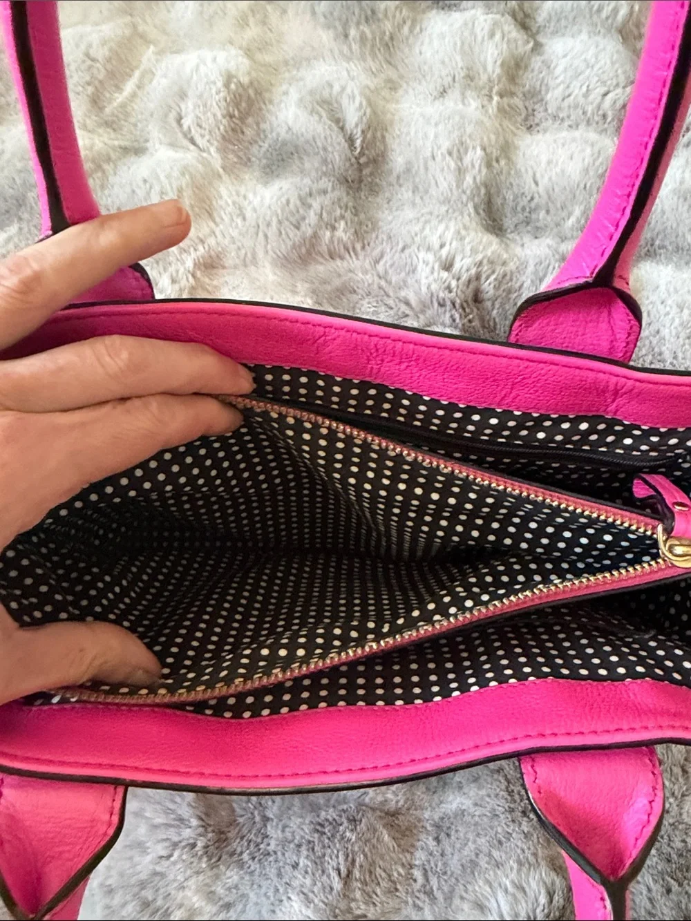 kate spade Hot Pink Leather Bow Tote